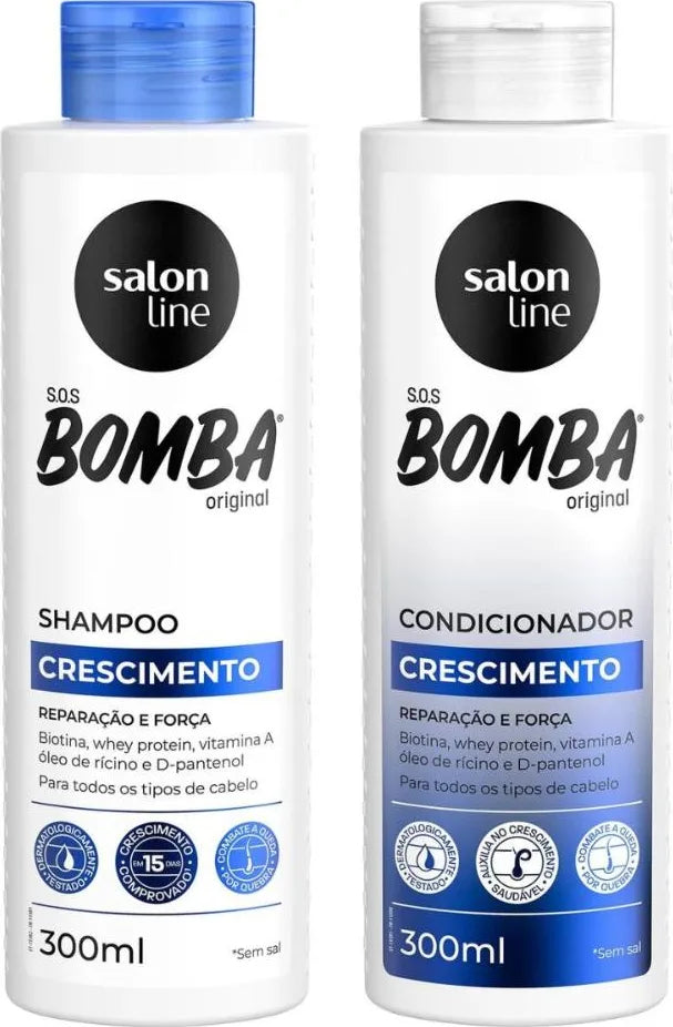 Kit Salon Line - Shampoo e Condicionador SOS Bomba Original 300ml