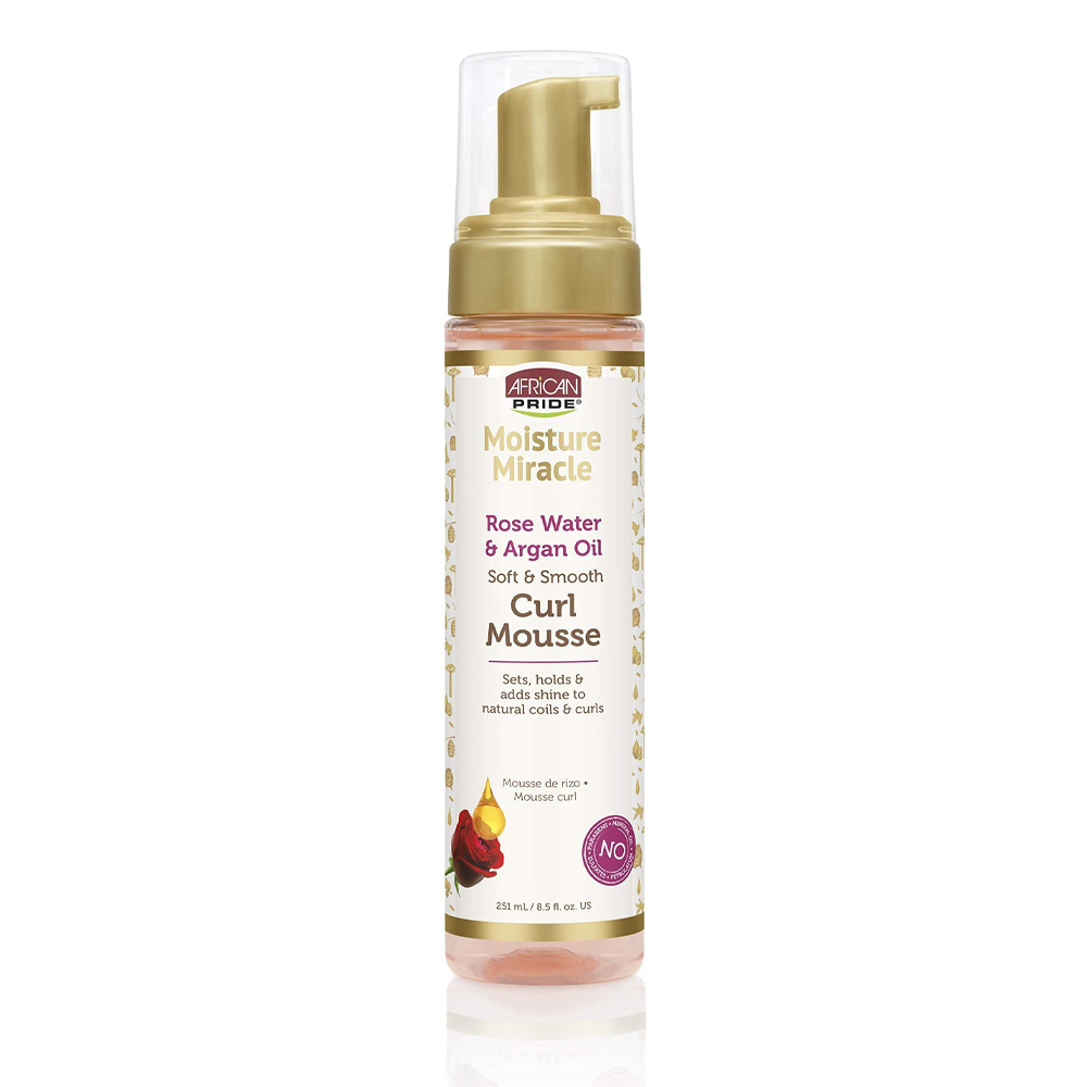 African Pride - Curl Mousse Rose Water and Argan Oil 251ml
