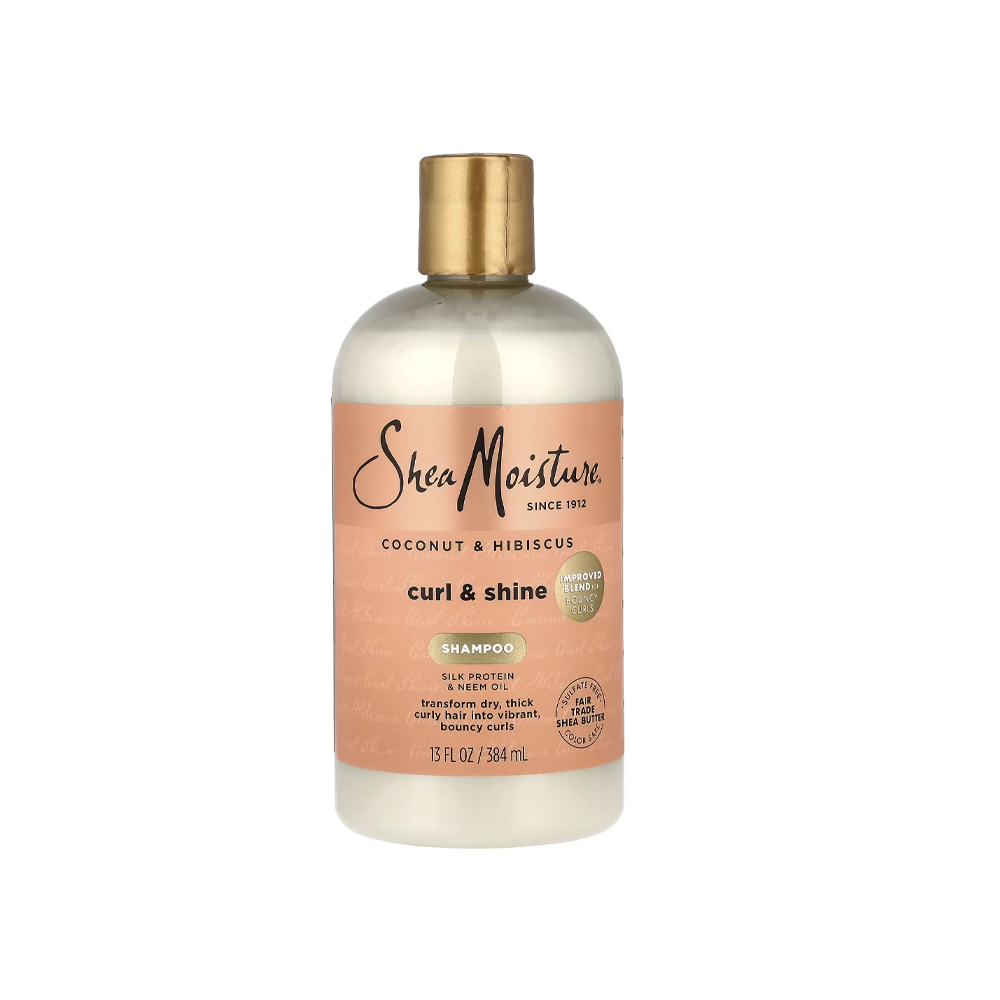 Shampoo de Coco e Hibisco Curl & Shine - Shea Moisture 379 ml