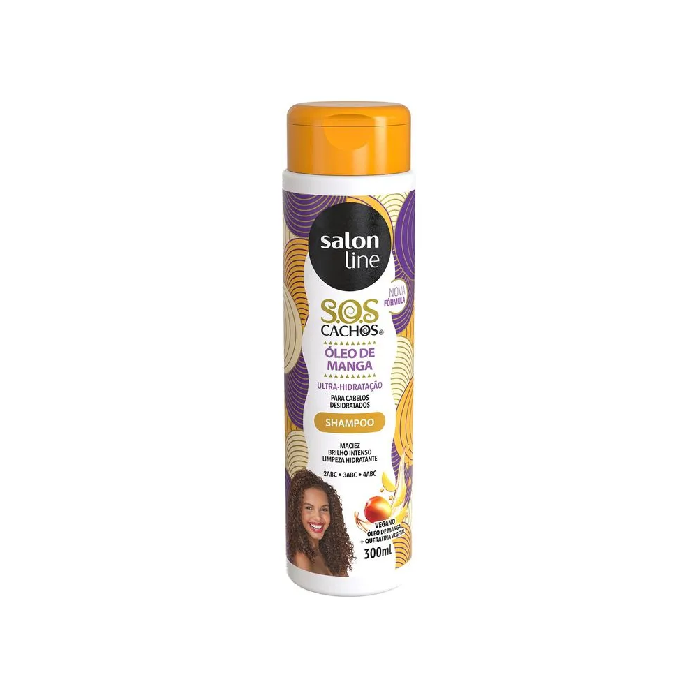 Salon Line - Shampoo S.O.S Cachos Óleo De Manga Tradicional 300ml