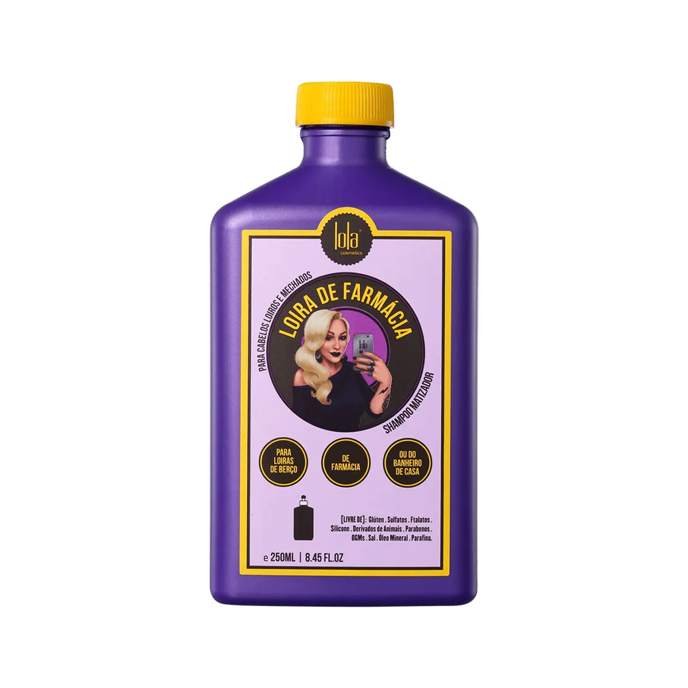 Lola - Shampoo Matizador Loira De Farmácia 250 mL (VEGAN)