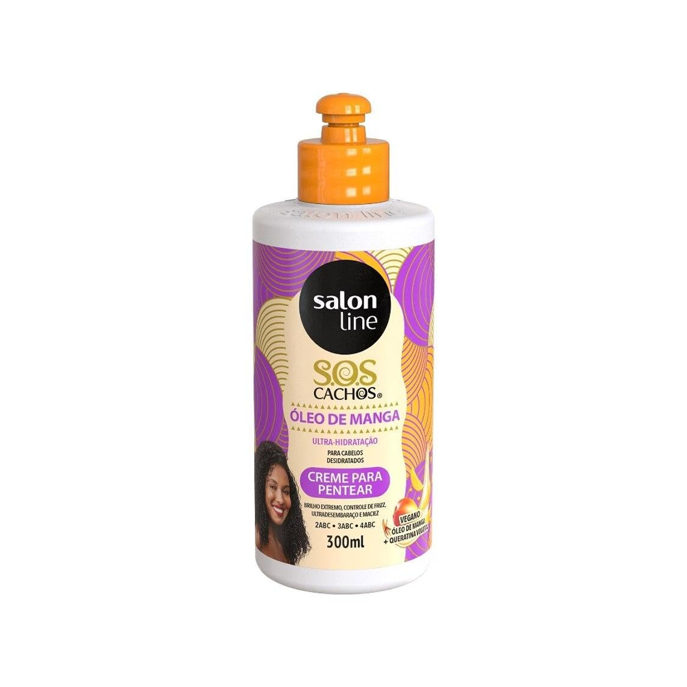 Salon Line - Creme Para Pentear S.O.S Cachos Óleo De Manga Tradicional 300ml