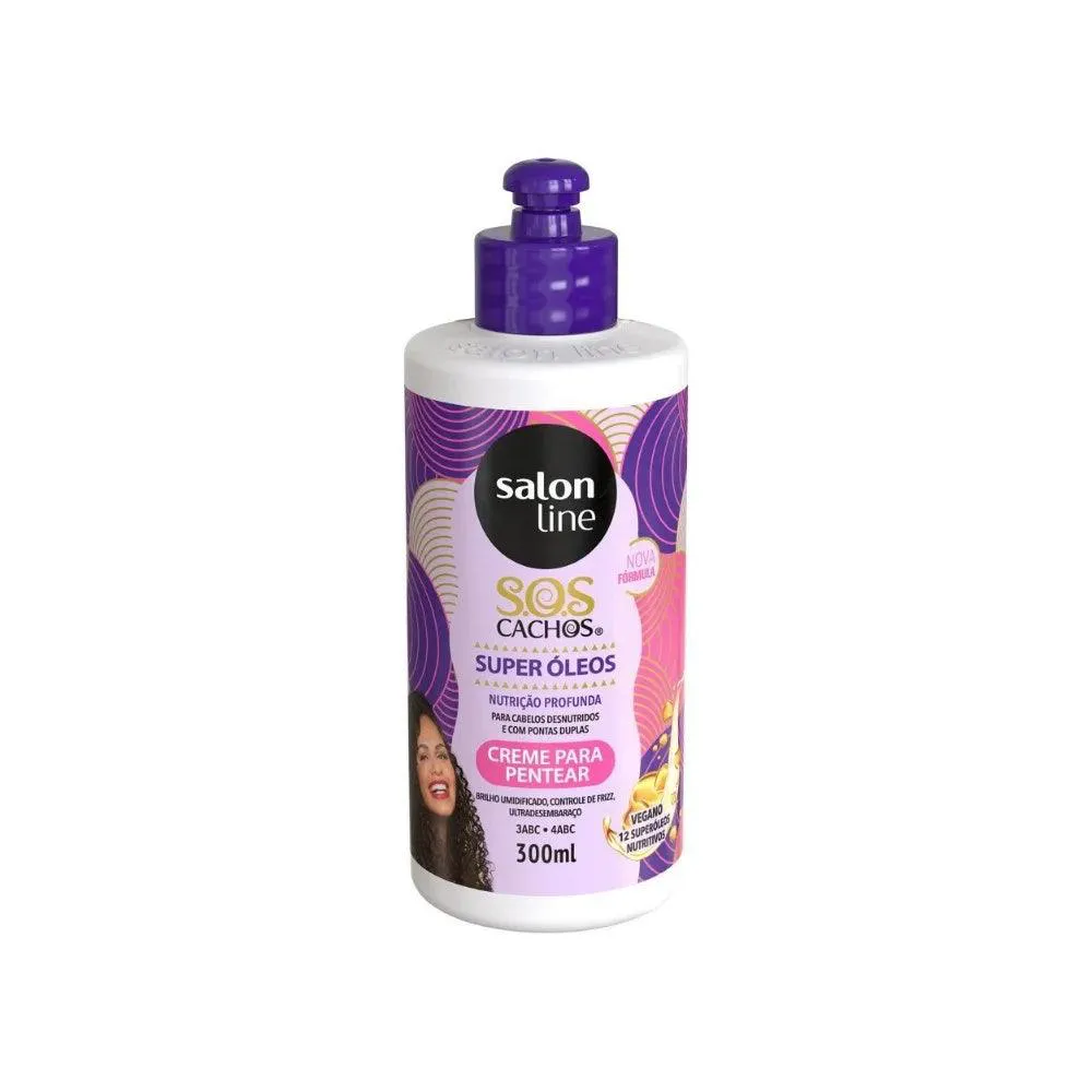 Salon Line - Creme Para Pentear Nutritivo S.O.S Mix De Óleos 300ml