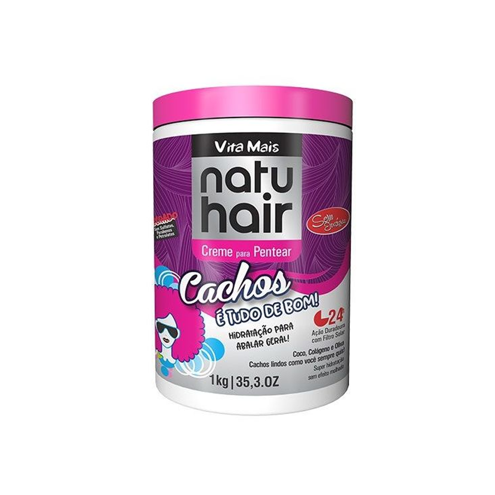 Natu Hair - Creme para Pentear Cachos é Tudo de Bom - 1kg