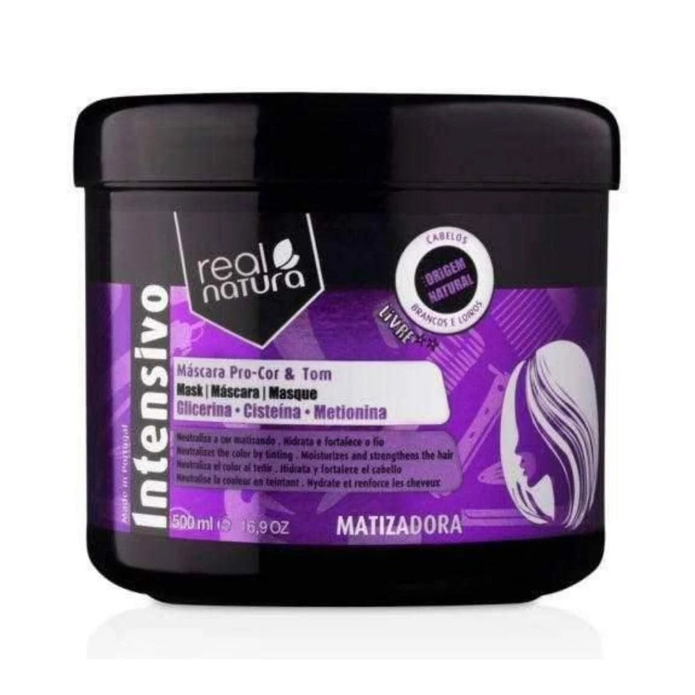 Real natura - Máscara Pro Cor & Tom Matizadora 500ml