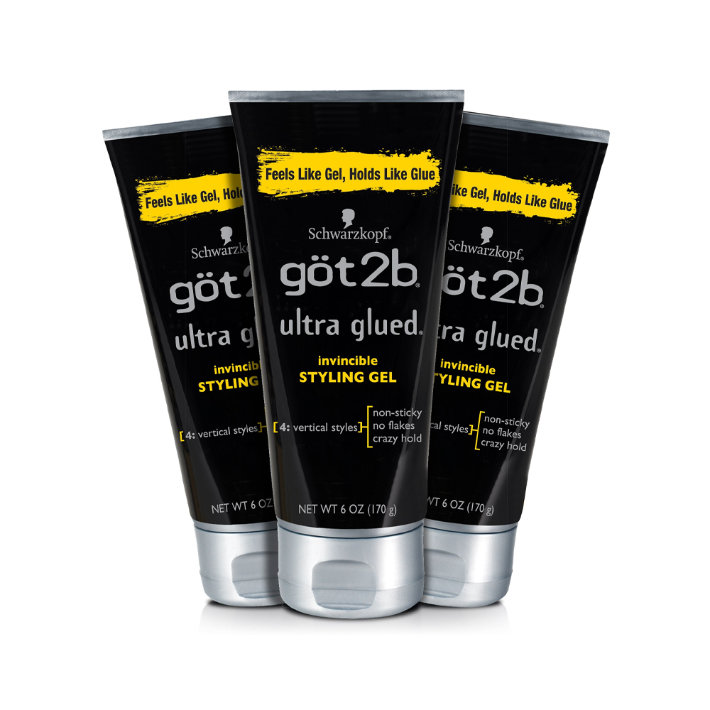 Got2b - Ultra Glued Invincible Styling Hair Gel, 6oz