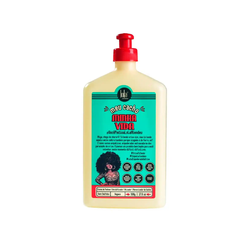 Lola - Creme de Pentear| Umidificador| Ativador| Memorizador de Cachos 500g (VEGAN)