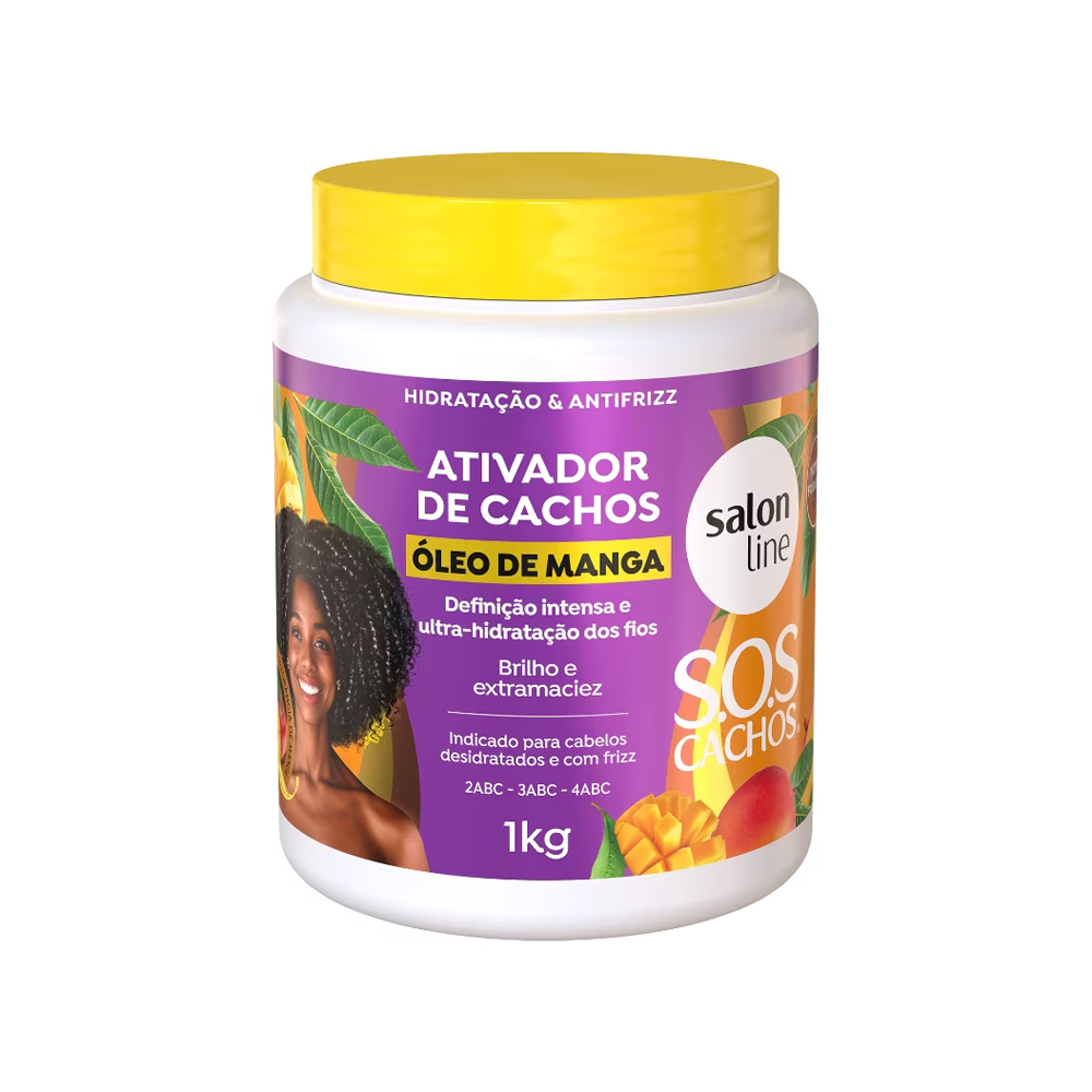 Salon Line - Ativador De Cachos S.O.S Cachos Óleo De Manga Tradicional 1Kg