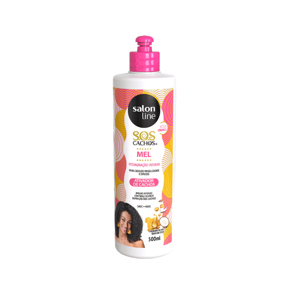 Salon Line - Ativador de Cachos Mel Cachos Intensos S.O.S 500 mL