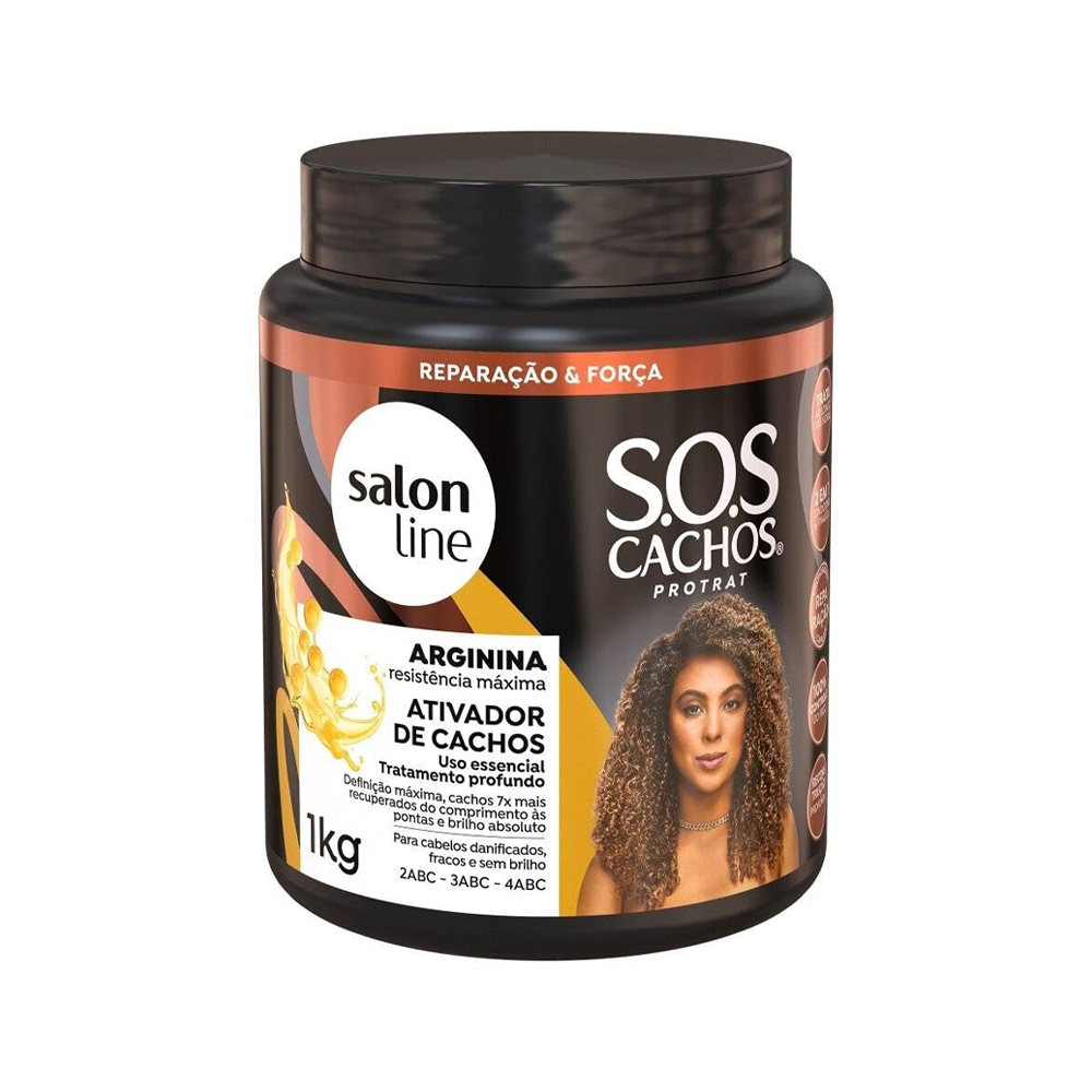 Salon Line - Ativador de Cachos Arginina Reconstrução 1KG