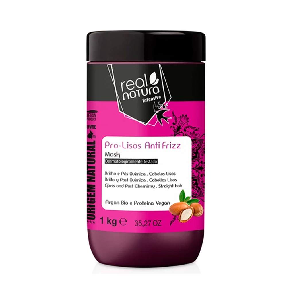 Real natura - Máscara Pro-Lisos Anti Frizz 1KG