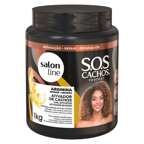Salon Line - Ativador de Cachos Arginina Reconstrução 1KG
