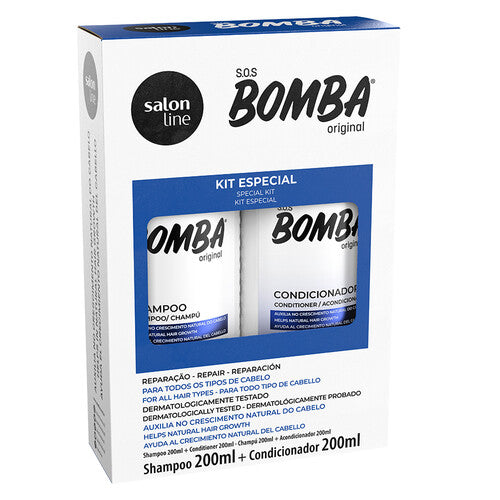 Kit Salon Line - Shampoo e Condicionador SOS Bomba Original 200ml