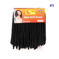 NINA SOFT DREAD LOCK 400G – 100% Kanekalon para método CROCHET BRAIDS - 1 Total Black