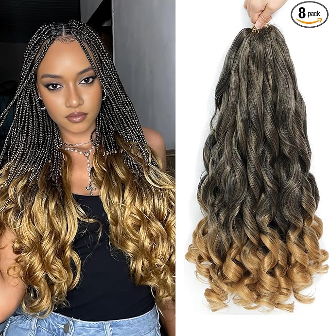 FRENCH CURL 3xDONNA MONICA 22" – Fibra para Tranças Africanas