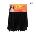 NINA SOFT DREAD LOCK 400G – 100% Kanekalon para método CROCHET BRAIDS - 2 Natural Black
