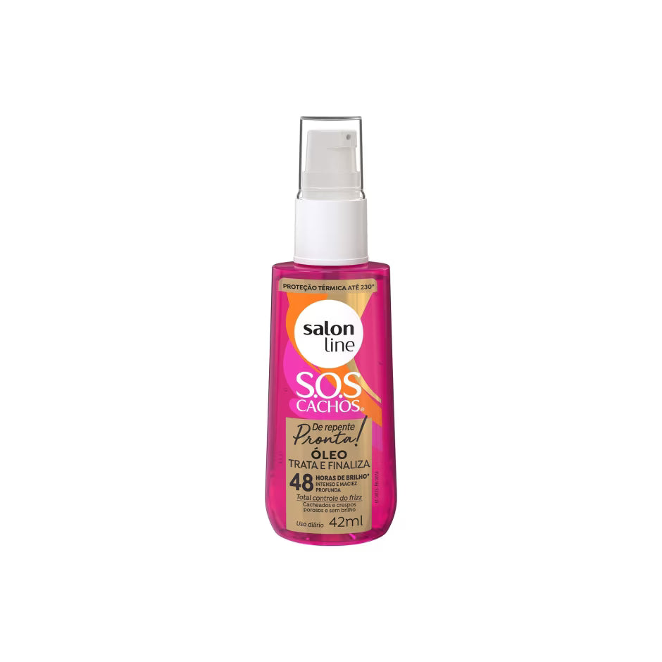 Salon Line - Óleo Trata e Finaliza SOS Cachos De Repente Pronta 42ml
