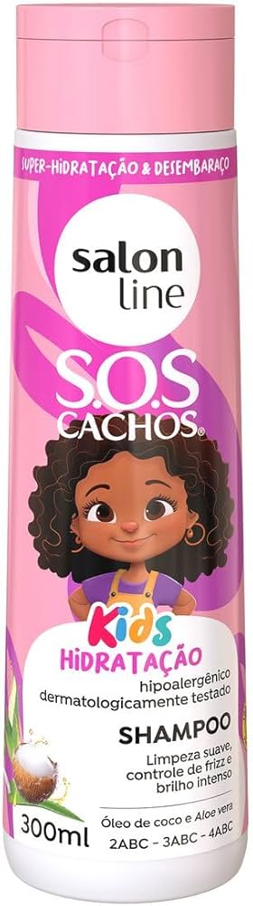 Salon Line Kids Hidratação Sos Cachos Champô