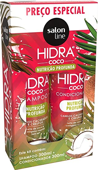 Kit Salon Line - Hidra Shampoo + Condicionador Leite de Coco e Colágeno
