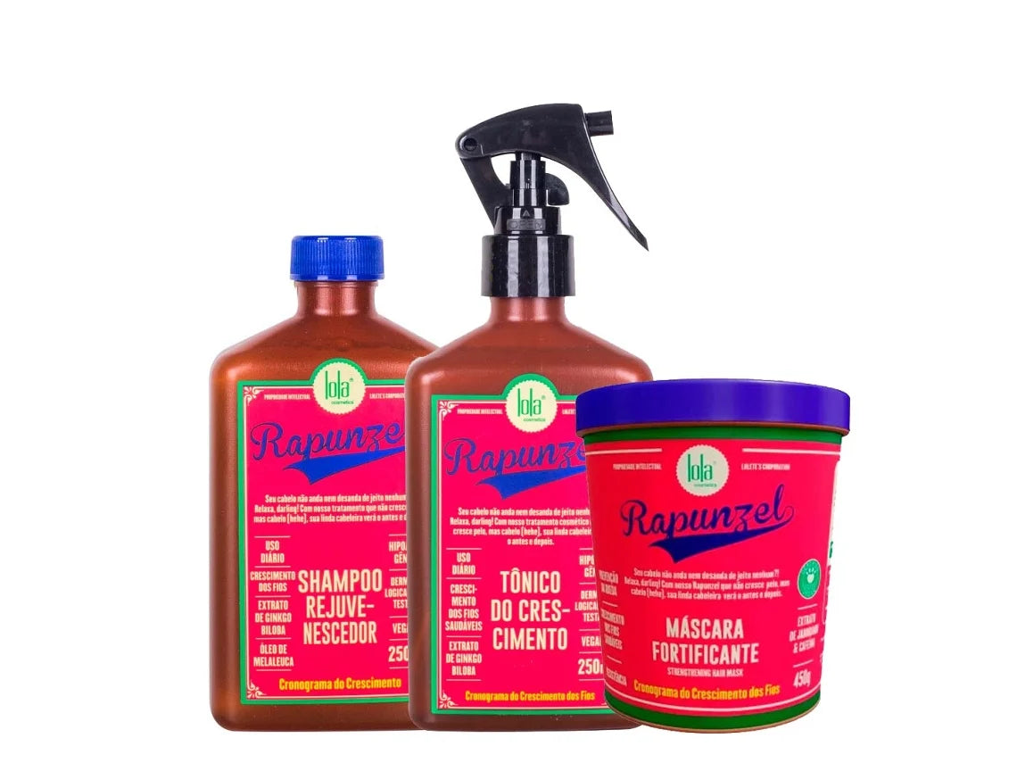 Lola Rapunzel: Shampoo + Máscara + Tônico