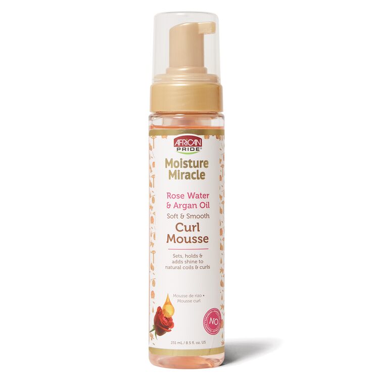 African Pride Curl Mousse Rose Water and Argan Oil 251ml