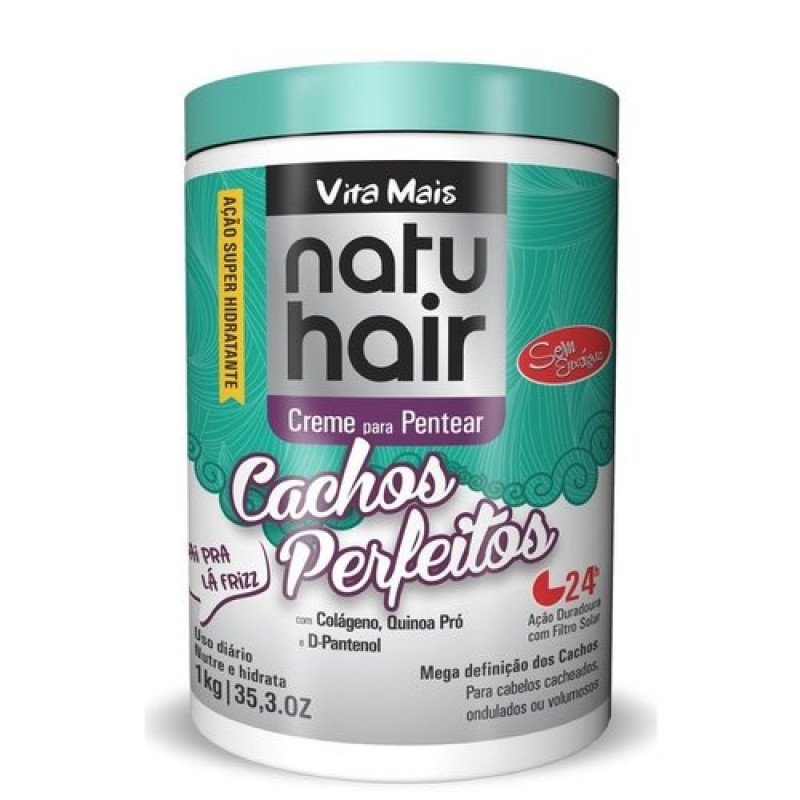 Natu Hair - Creme Para Pentear Cachos Perfeitos - 1kg