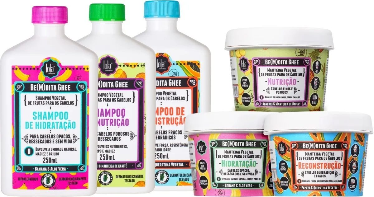 Kit Lola Cosmetics Cronograma Capilar Be(M)Dita Ghee