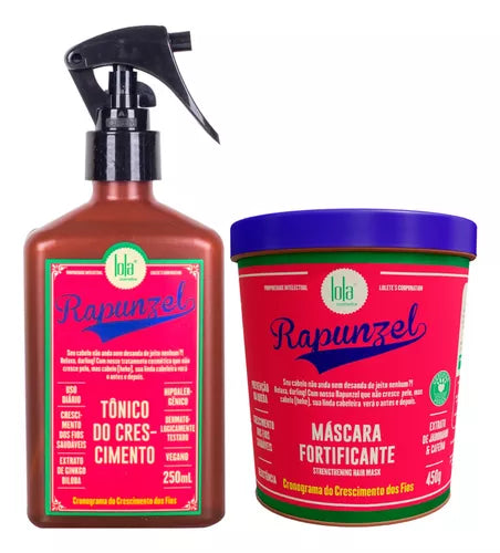 Kit Tônico de Crescimento & Máscara Fortificante Lola Rapunzel