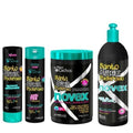 Kit Novex - Santo Black Poderoso (Shampoo, Condicionador, Máscara e Creme de Pentear)