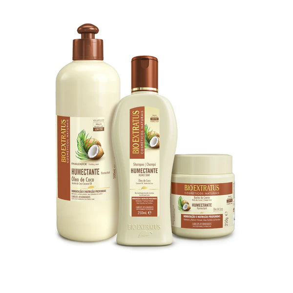 Kit Umectante Shampoo, Banho de Creme e Finalizador