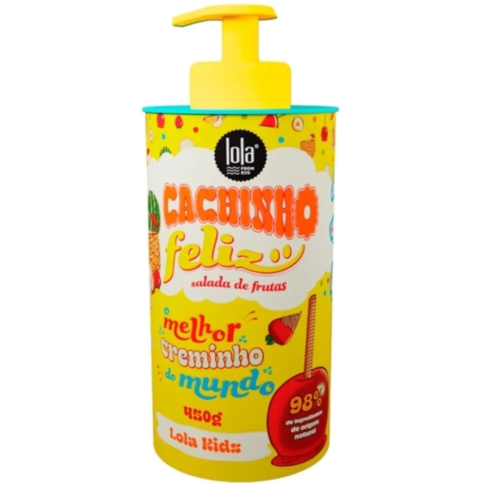 Creme de Pentear Cachinho Feliz Salada de Fruta 450g- Lola