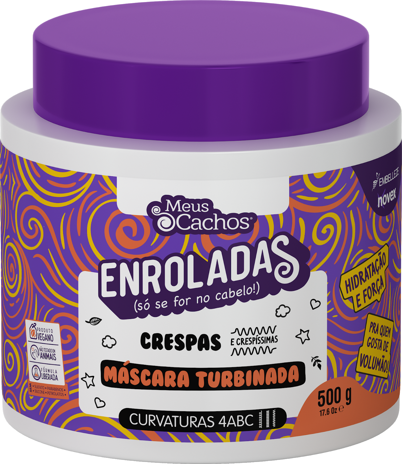 Novex - Máscara Meus Cachos Enroladas Crespas 500g