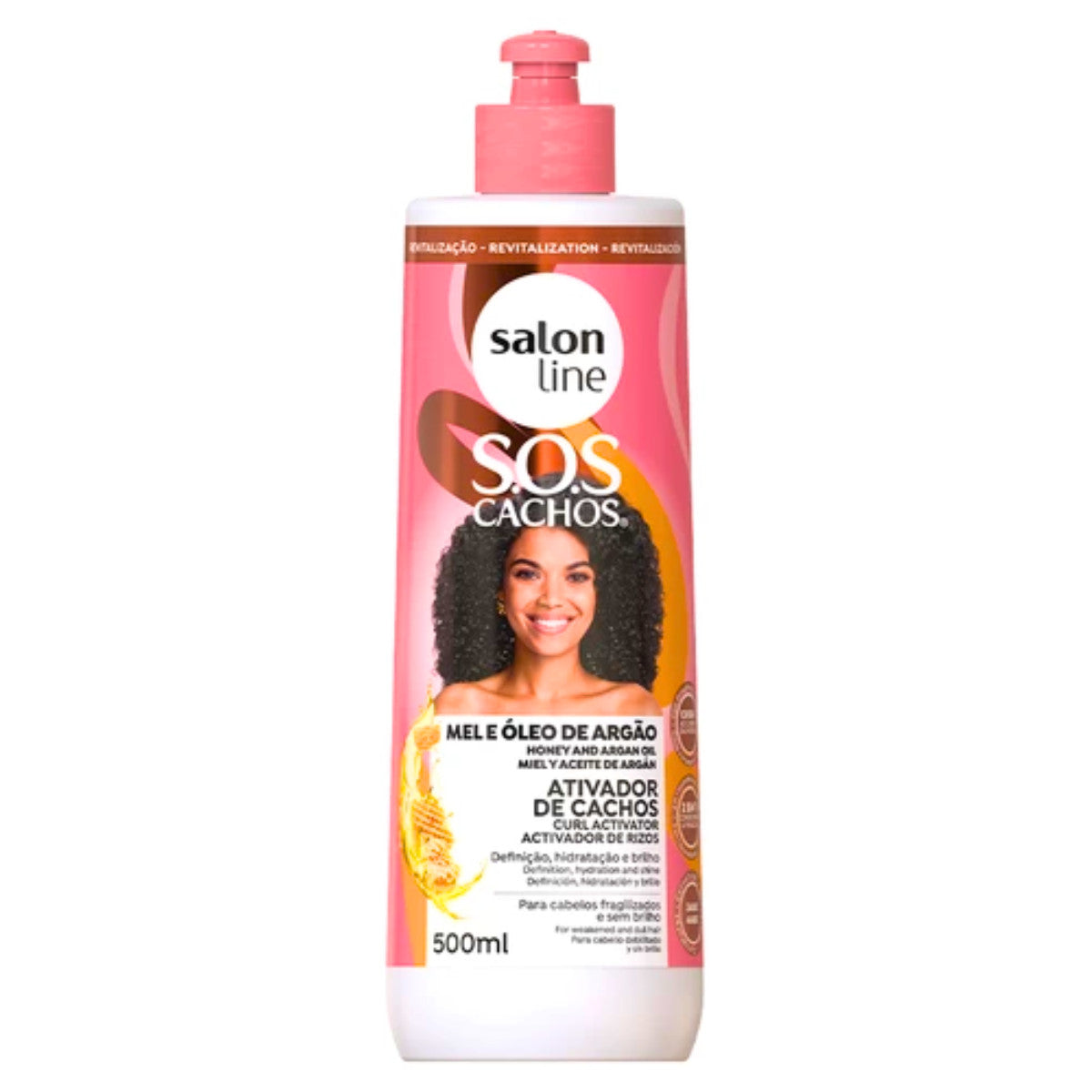Salon Line - Ativador de Cachos Mel Cachos Intensos S.O.S 500 mL