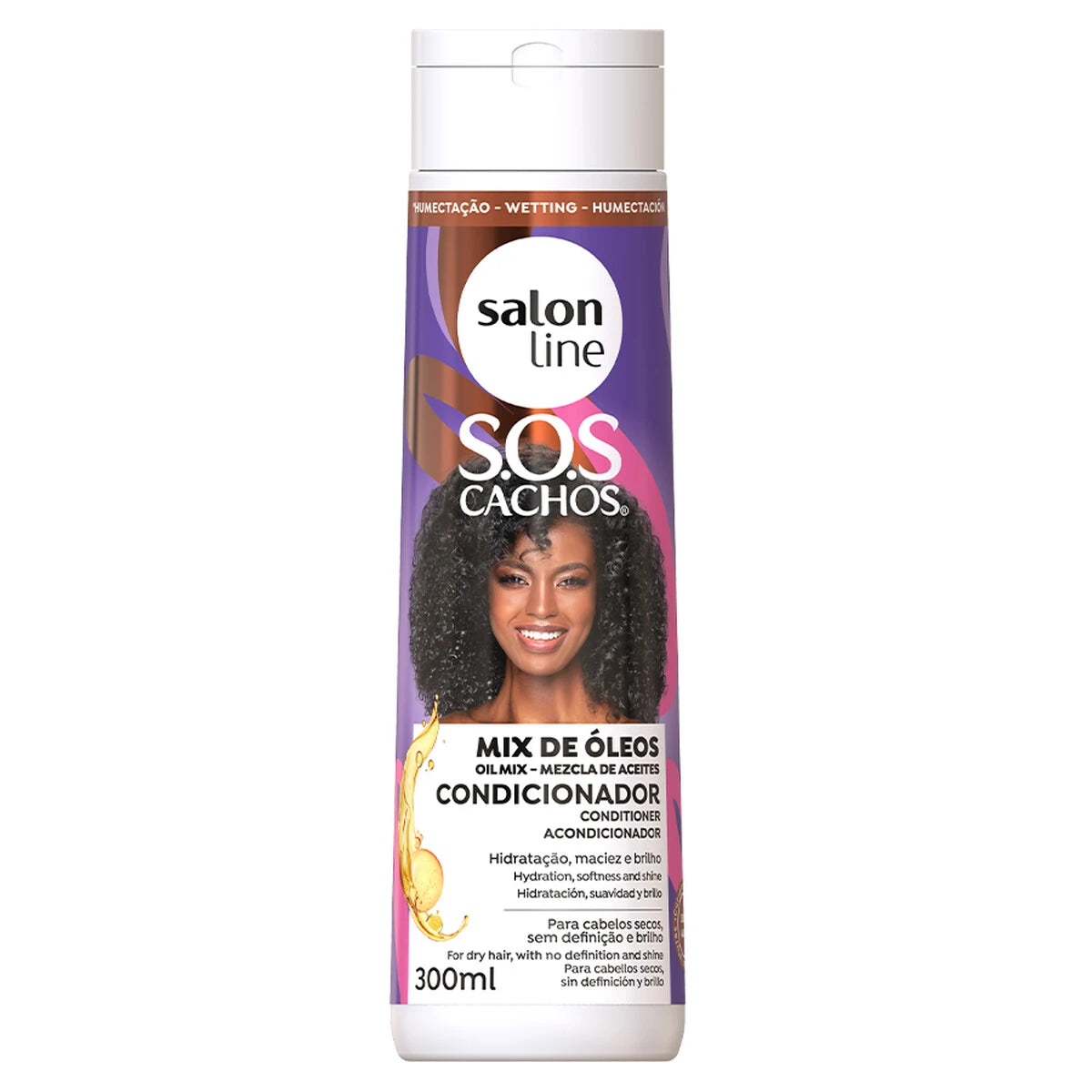Salon Line - Condicionador Nutritivo S.O.S Cachos Mix De Óleos 300ml