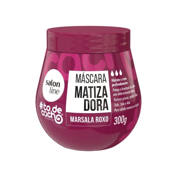 Salon Line Todecacho Máscara Matizadora Marsala Roxo