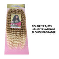 Novo RITMO 65cm - Crochet Braids – Extensões sintéticas de cabelo cacheado - T27/613 Honey/Platinum Blonde