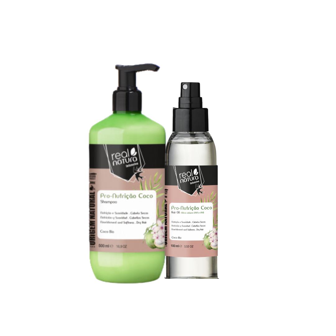 Kit Pro Nutrição Coco - Real Natura (Shampoo + Oléo)