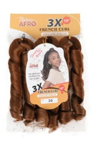 FRENCH CURL 3xDONNA MONICA 10" – Fibra para Tranças Africanas - Cor 30