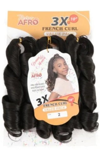 FRENCH CURL 3xDONNA MONICA 10" – Fibra para Tranças Africanas - Cor 2