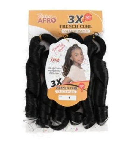 FRENCH CURL 3xDONNA MONICA 10" – Fibra para Tranças Africanas - Cor T27/613
