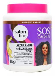 Cremáscara 2 em 1 S.O.S Cachos Super Óleos 1kg - Salon Line