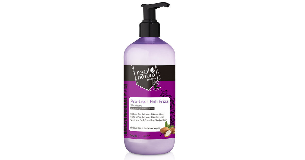 Real natura - Shampoo Pro-Lisos Anti Frizz 500 mL