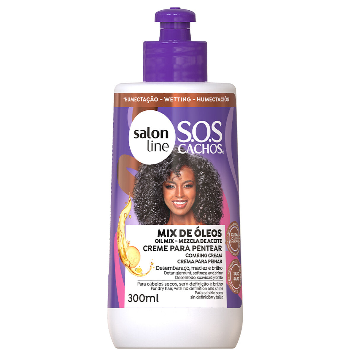 Salon Line - Creme Para Pentear Nutritivo S.O.S Mix De Óleos 300ml