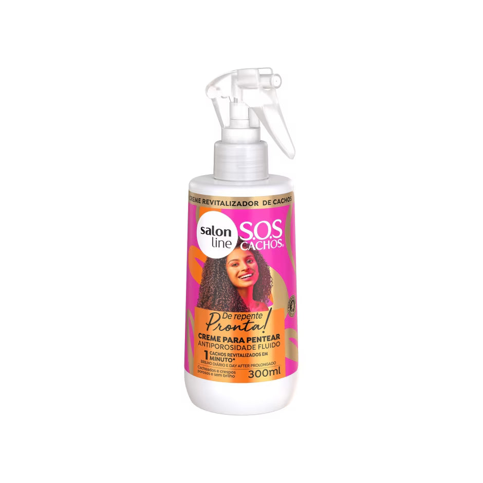 Salon Line - Creme para Pentear Fluido SOS Cachos De Repente Pronta 300ml