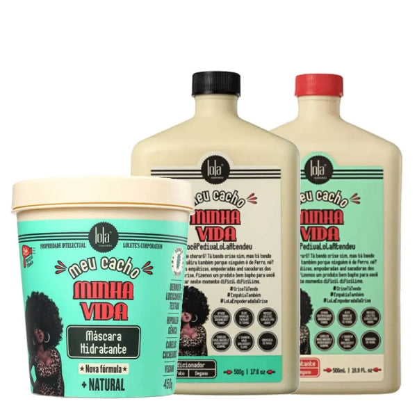 Kit Lola Meu Cacho Minha Vida (Shampoo, Condicionador e Máscara)