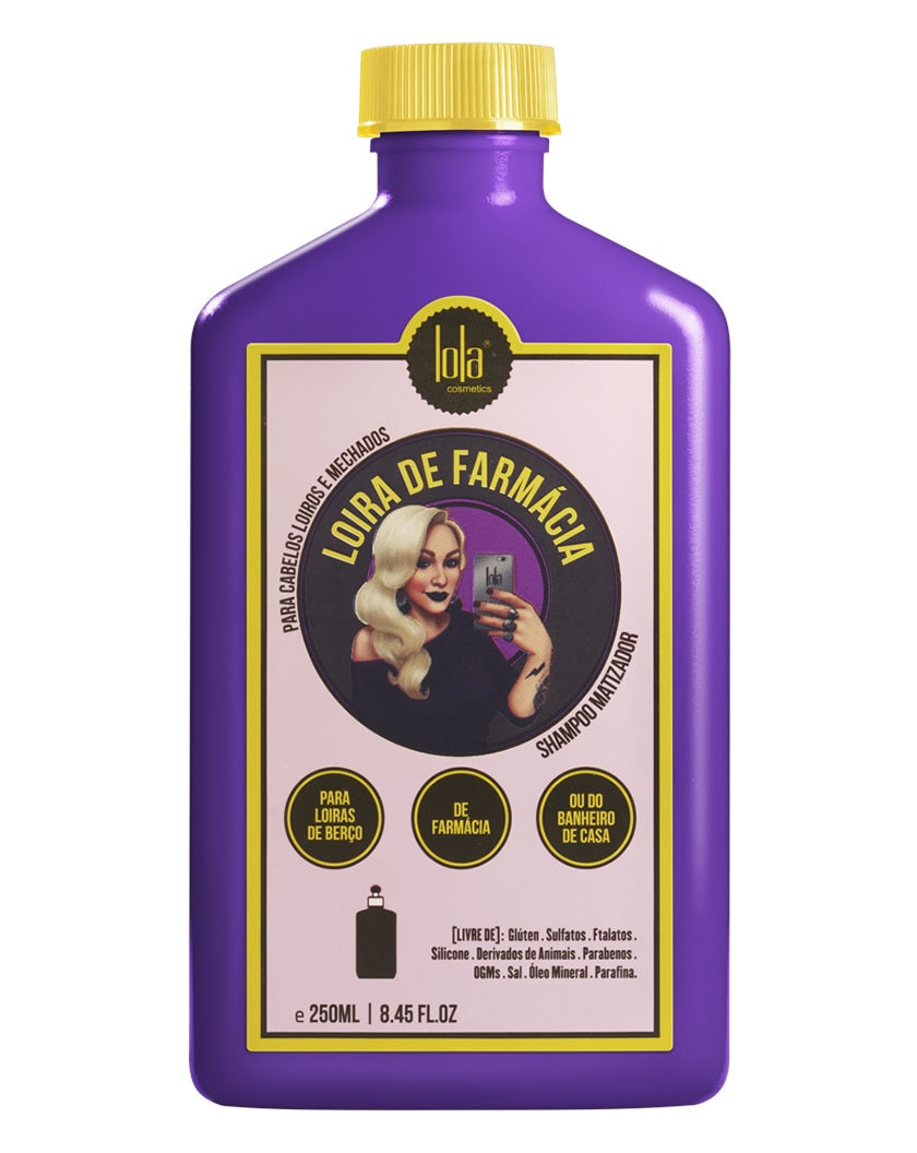 Lola - Shampoo Matizador Loira De Farmácia 250 mL (VEGAN)