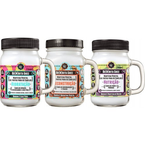 Kit Lola Cosmetics - Be(M)Dita Ghee Cronograma Capilar (Nutrição, Hidratação e Reconstrução)