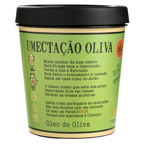 Lola - Máscara de Umectação Oliva 200g (VEGAN)