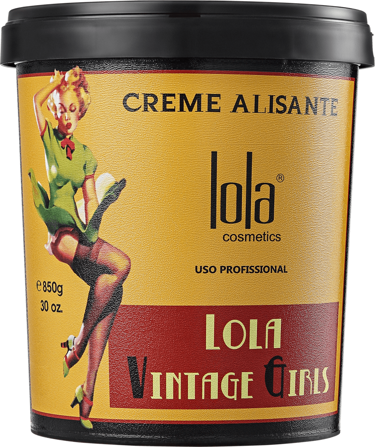 Lola Cosmétics - Creme Alisante Lola Vintage Girls - Redutor de Volume 850g