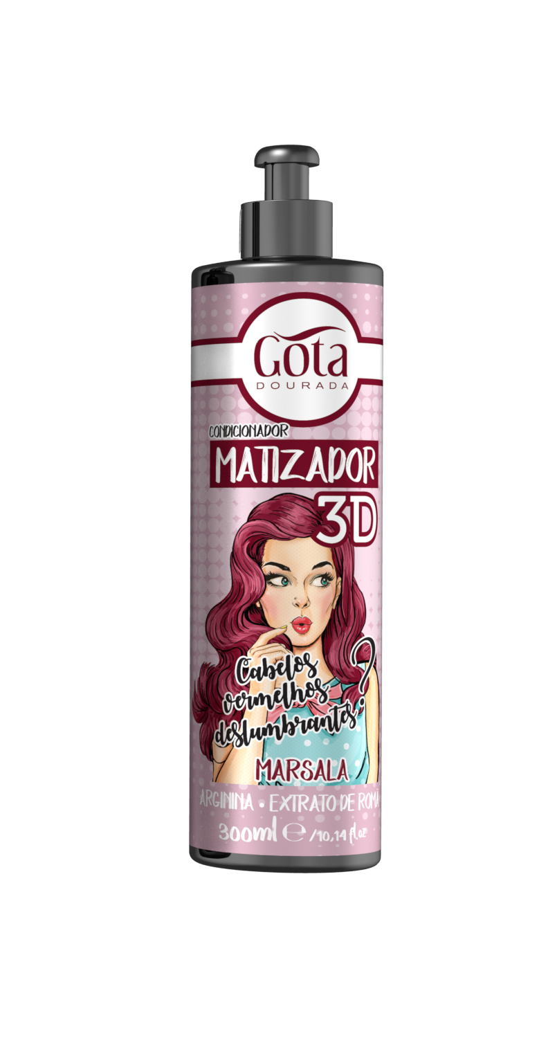 Gota Dourada - Matizador 3D Marsala 300ml